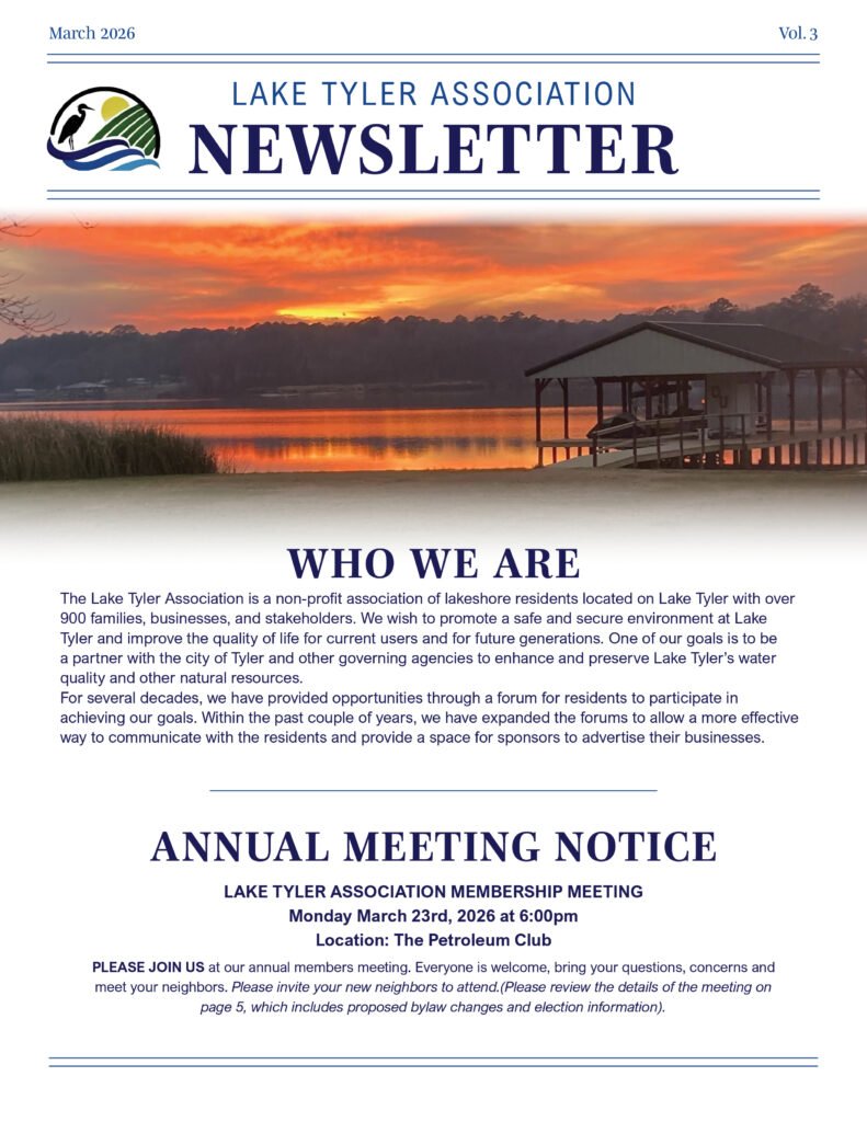 2026 tyler lake association newletter web