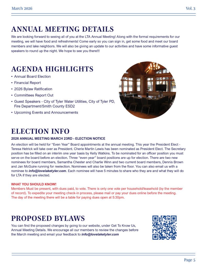 2026 tyler lake association newletter web5