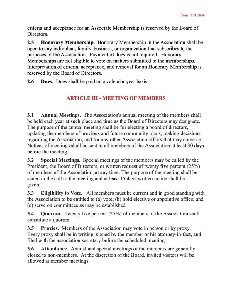 lta bylaw draft 3a board proposed for annual meeting page2